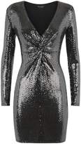 Thumbnail for your product : New Look Mirrored Sequin Twist Front Dress