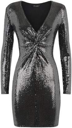 New Look Mirrored Sequin Twist Front Dress