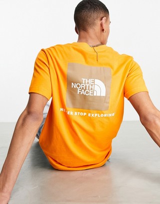The North Face Box NSE t-shirt in orange - ShopStyle