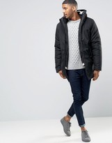 Thumbnail for your product : Bellfield Black Parka With Removable Cream Liner