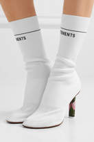 Thumbnail for your product : Vetements Stretch-jersey Ankle Boots - White