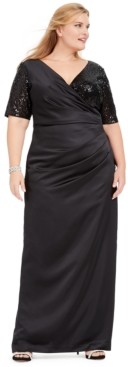 Adrianna Papell Plus Size Sequin Gown