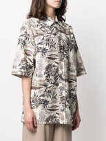 Thumbnail for your product : Nanushka Floral-Print Shirt