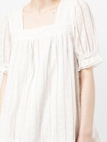 Thumbnail for your product : b+ab Embroidered Square-Neck Mini Dress
