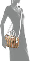Thumbnail for your product : Burberry Link Vintage Check Bowling Small Satchel Bag