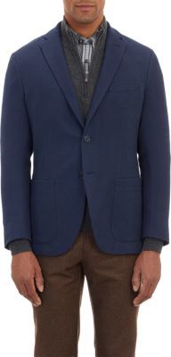 Barneys New York Tweed Two-Button Sportcoat