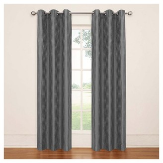 Eclipse Thermaback Captree Blackout Grommet Curtain Panel - Smoke (42"x84")