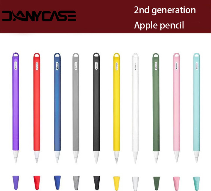 DANYCASE For Apple Pencil 2nd Generation Soft Silicone Holder Apple Pencil Case Pencil Skin iPad Touch Screen Pen Cover iPad Accessories