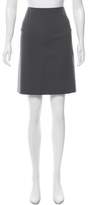 Thumbnail for your product : Calvin Klein Collection Structured Knee-Length Skirt Olive Structured Knee-Length Skirt