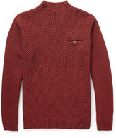 Thumbnail for your product : Oliver Spencer Woven Wool-Blend Jumper