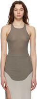 Thumbnail for your product : Rick Owens Taupe Silk Rib Classic Tank Top