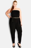 Thumbnail for your product : City Chic 'Dancing Queen' Jumpsuit (Plus Size)