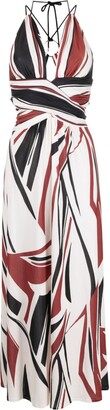 BA&SH Joas abstract-pattern maxi dress