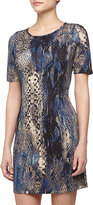 Thumbnail for your product : Collective Concepts Animal-Print Short-Sleeve Jersey Dress
