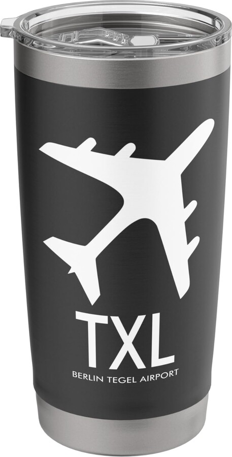 Airport Code TXL BERLIN TEGEL AIROPORT CODE BAGGAGE TAG GERMANY Europe Stainless Steel Insulated Tumbler