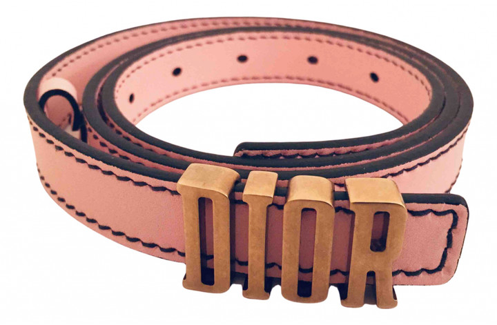 Dior D-Fence Pink Leather Belts