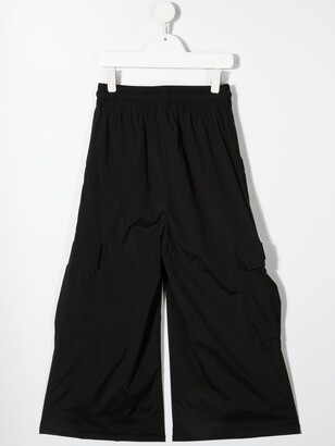DKNY TEEN elasticated-waist wide-leg trousers