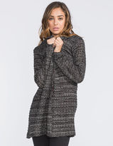 Thumbnail for your product : Full Tilt Marled Womens Hooded Maxi Cardigan