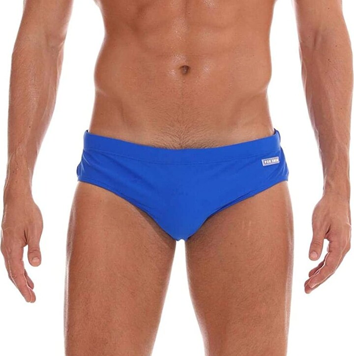 Arcweg Men's Swimming Trunks Briefs Low Waist with Removable Pad