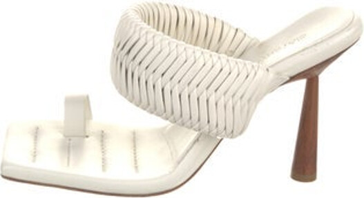 GIA/RHW Leather Slides White Unfortunately, due to restrictions, this item may not be eligible for shipping in all areas.