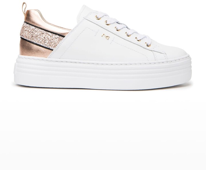 platform sparkle sneakers