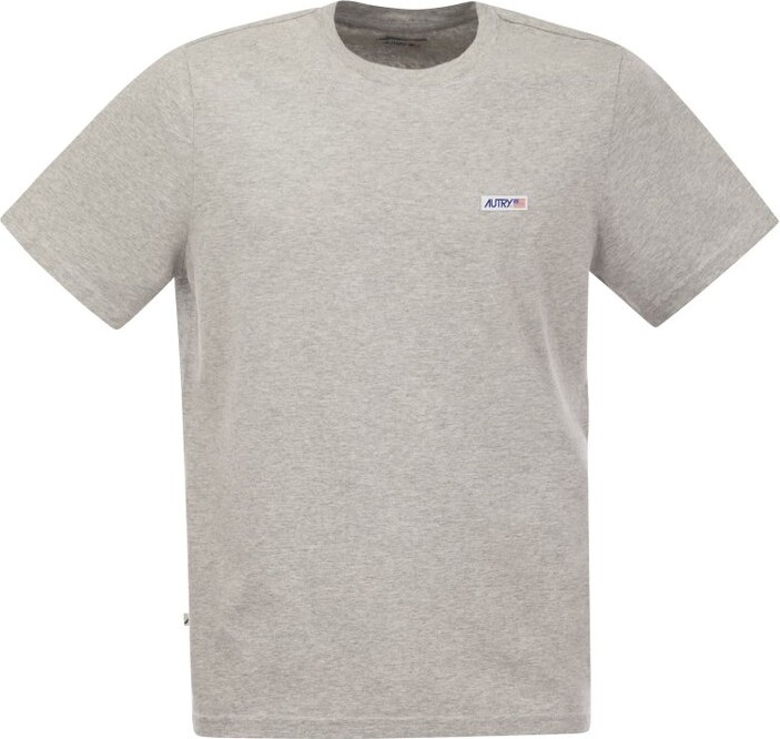 AUTRY Logo Label Crewneck T-Shirt