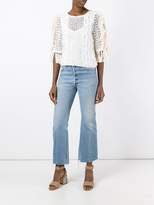 Thumbnail for your product : See by Chloe See By Chloé fringed open knit top