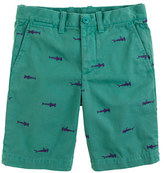 Thumbnail for your product : J.Crew Boys' embroidered Stanton short in sharks