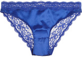 Thumbnail for your product : Stella McCartney Clara Whispering stretch-silk and lace briefs