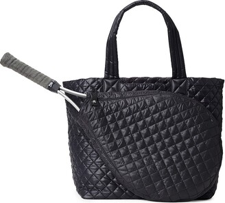 M2234-BK: Mia Rattan Tote - Black - The Handbag Store