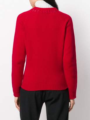 A.P.C. Ribbed Cut-Out Detail Sweater