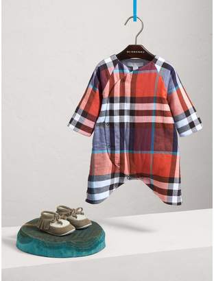 Burberry Check Cotton Padded Playsuit