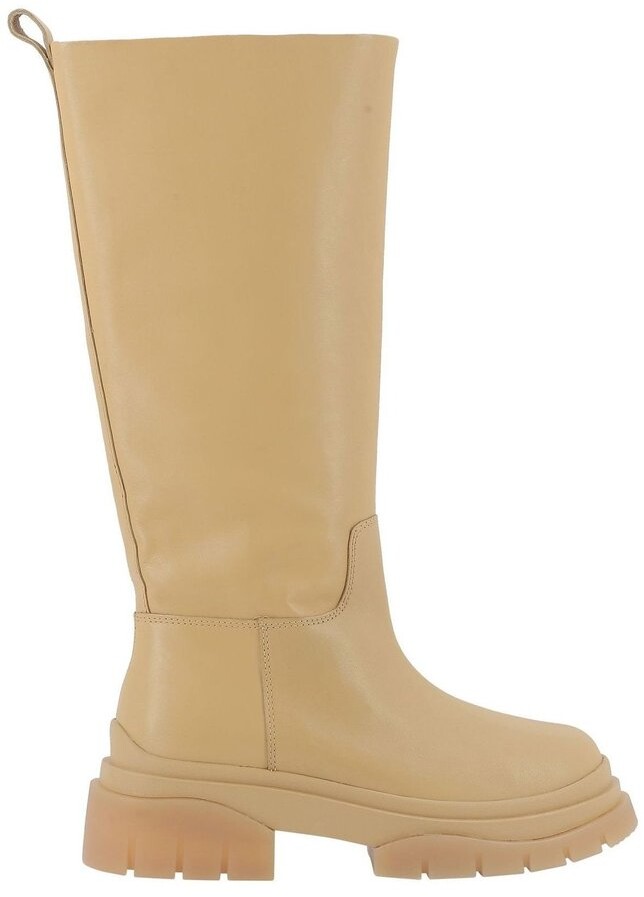 Color 7 Size Reneeze CHARM-2 Women Chunky Heel Mid-Calf Boot BROWN