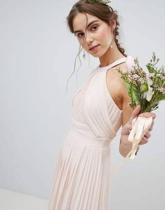 TFNC Tall Tall Pleated Maxi Bridesmaid Dress