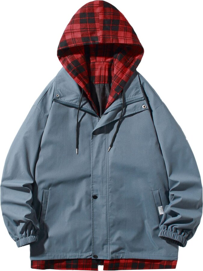 Dasongff Parka Men's Waterproof Jacket Transition Jacket Softshell Work