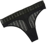 Thumbnail for your product : ELSE Lolita Stripe-Weave Mesh Thong