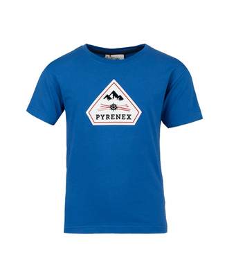 Pyrenex Karel Logo Front T-shirt Colour: BLUE, Size: Age 8
