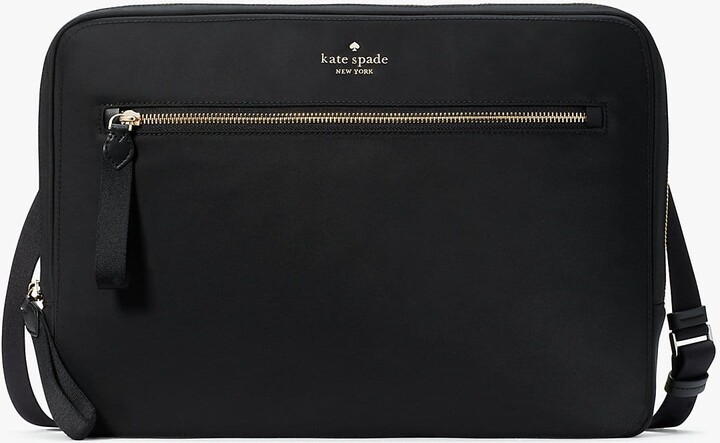 Buy the Kate Spade Saffiano Leather Laptop Bag Black