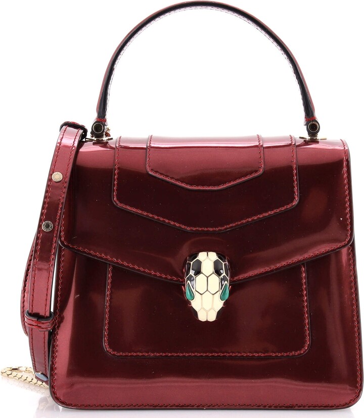 Bvlgari Serpenti Forever Top Handle Bag Leather Small