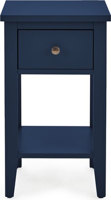 Dunelm Lynton 1 Drawer Small Bedside Table Navy Blue - ShopStyle