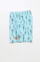 Thumbnail for your product : ambsn Bob Cactus 15" Swim Trunks