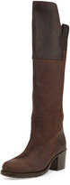 Thumbnail for your product : Frye Autumn Shield Leather Knee Boot, Dark Brown