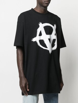 Vetements anarchy print oversized T-shirt