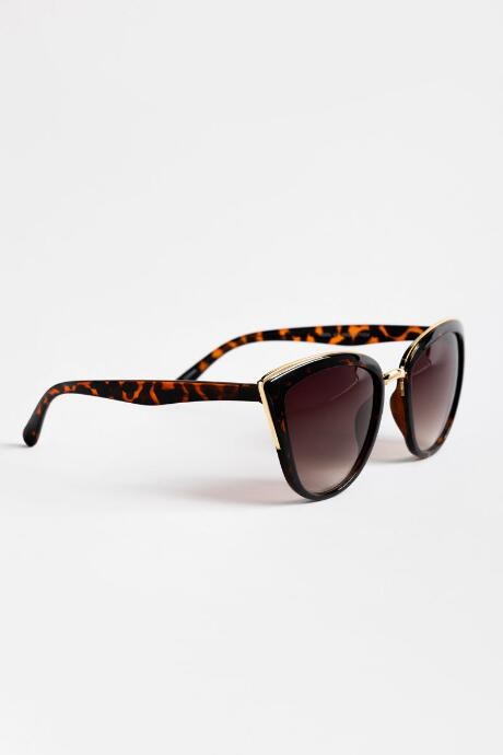 francesca's Chauncie Cat-Eye Sunglasses - Tortoise - ShopStyle