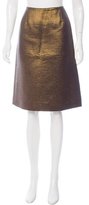 Thumbnail for your product : Louis Vuitton Metallic Knee-Length Skirt