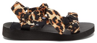 Arizona Love Trekky Choux Bandana-trimmed Sandals - Leopard