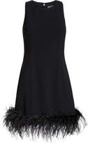 Thumbnail for your product : Chelsea28 Feather Hem Sheath Dress
