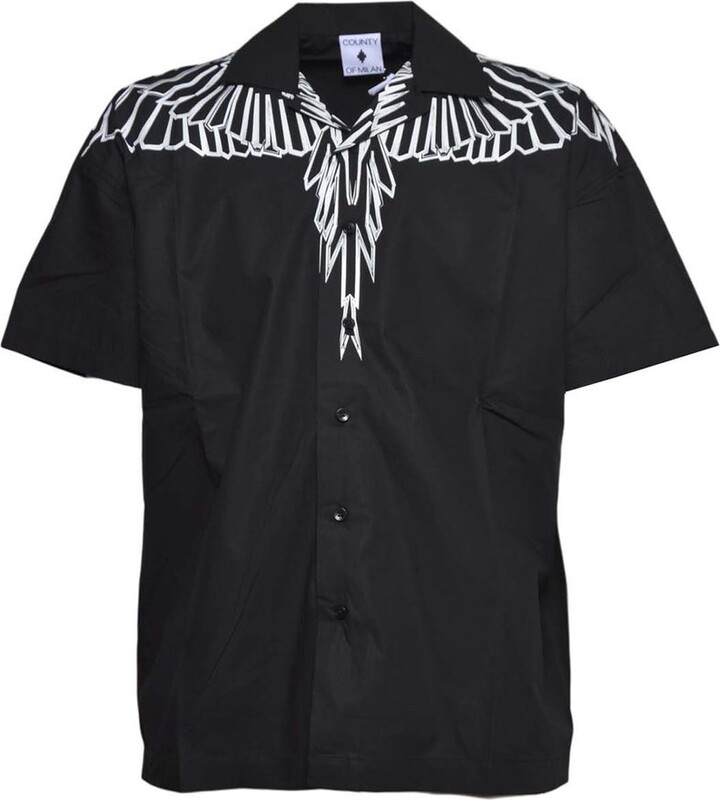 Marcelo Burlon County of Milan Wing Printed Short Sleeved Shirt