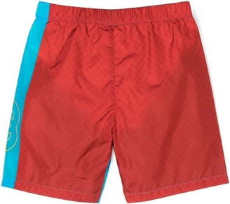 Gucci Children Monogram Panelled Swim Shorts