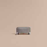 Thumbnail for your product : Burberry House Check and Leather Ziparound Wallet